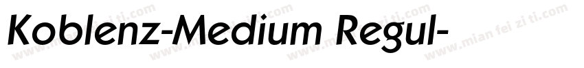Koblenz-Medium Regul字体转换